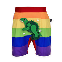 Load image into Gallery viewer, DINO SET - Rainbow short pants with DINO Toy