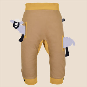 POCKET SET - Trousers duo colori with ANIMAL Toy - Beige beige baby
