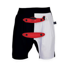 Load image into Gallery viewer, 3D SET - Black and white short pants with 3D Toy