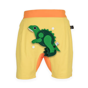 DINO SET - Yellow short pants with DINO Toy