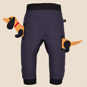 POCKET SET - Trousers duo colori with ANIMAL Toy - Greyish beauty