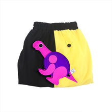 Load image into Gallery viewer, DINO SET - Yellow &amp; Black skirt with DINO Toy