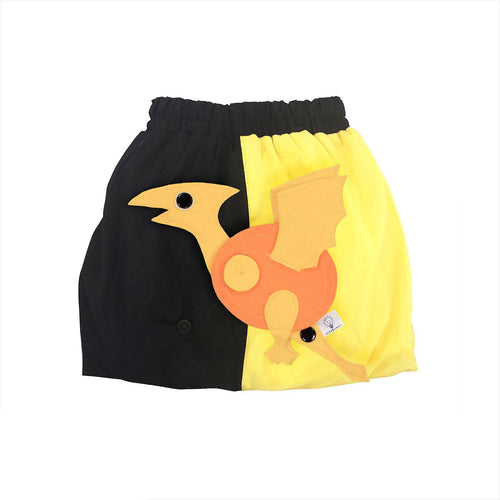 DINO SET - Yellow & Black skirt with DINO Toy