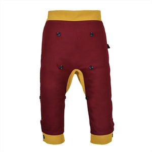 DINO SET - Trousers duo colori with DINO Toy - Bordeaux love