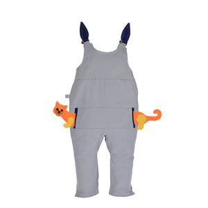POCKET SET - Overall with ANIMAL Toy - Cutie Pie