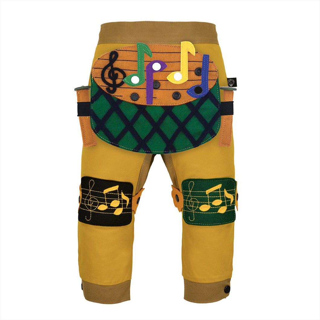 BAND SET - Trousers duo colori with BAND toy - Mustardino